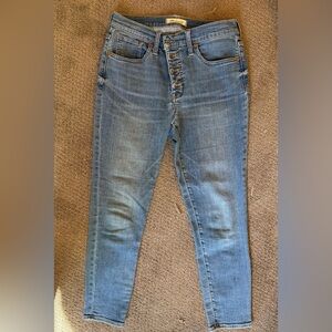 Madewell Blue Button-Fly Jeans